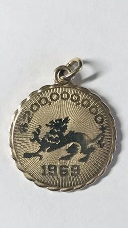 $2,000,000 Dragon Vintage (1969), Pendant, Charm, LGB company 10K Solid Yellow Gold, 7 grams (GOT?)