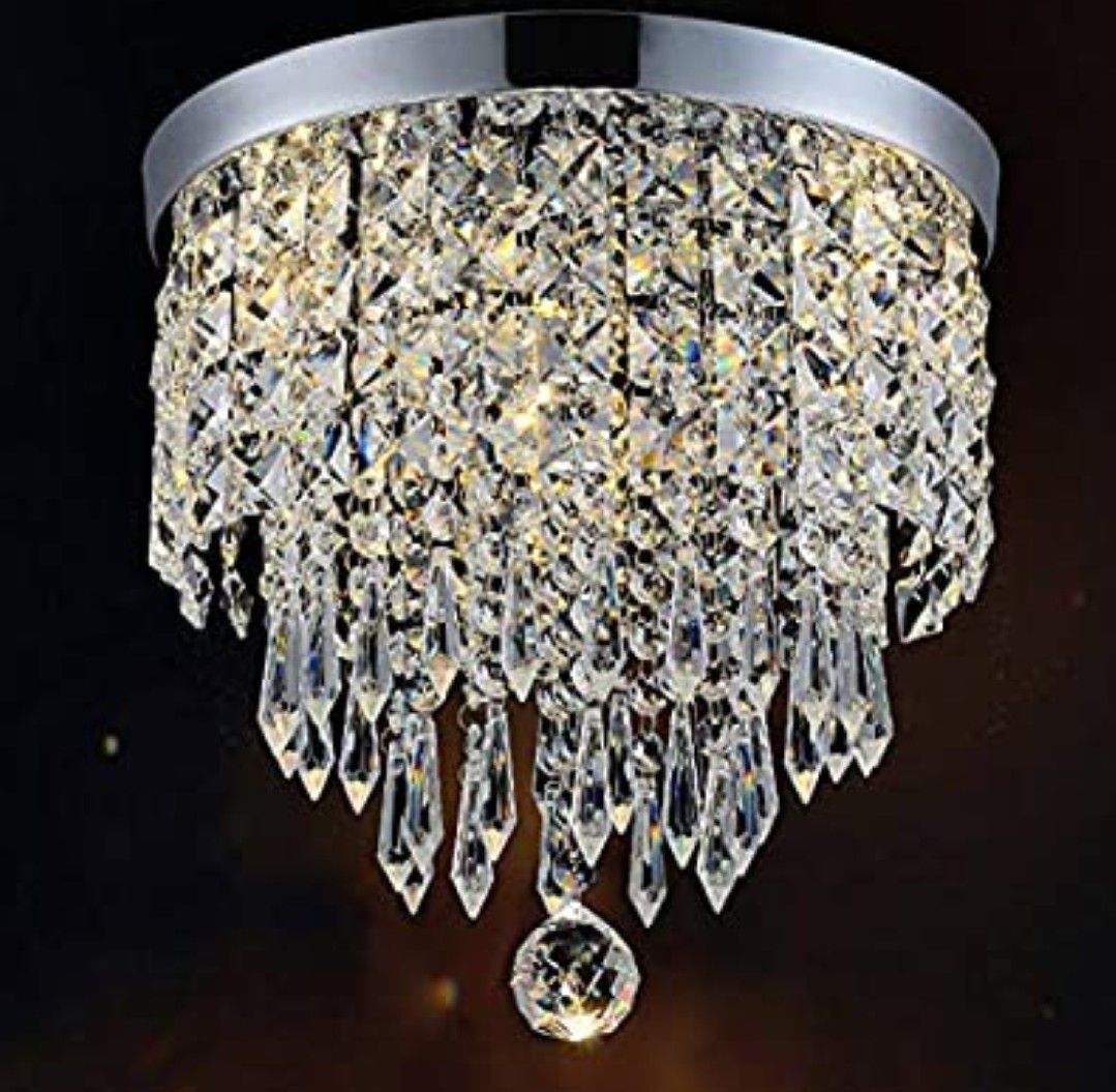 Modern Chandelier Crystal Ball Fixture Pendant Ceiling Lamp