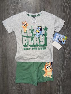 Bluey Kids 2-Piece T-Shirt and Shorts Set