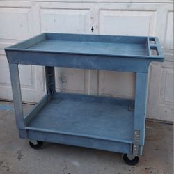 33h x 37 x 25.5 2 tier sturdy industrial Global cart. 