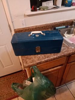 Blue Vintage Tackle Box