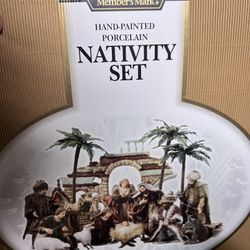 Porcelain Nativity Set (Member’s Mark) – Hand-Painted, Collectible