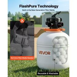 ❤️‍🔥 #D VEVOR FlashPure Sand Filter Pump, 16 in for Above Ground Poo