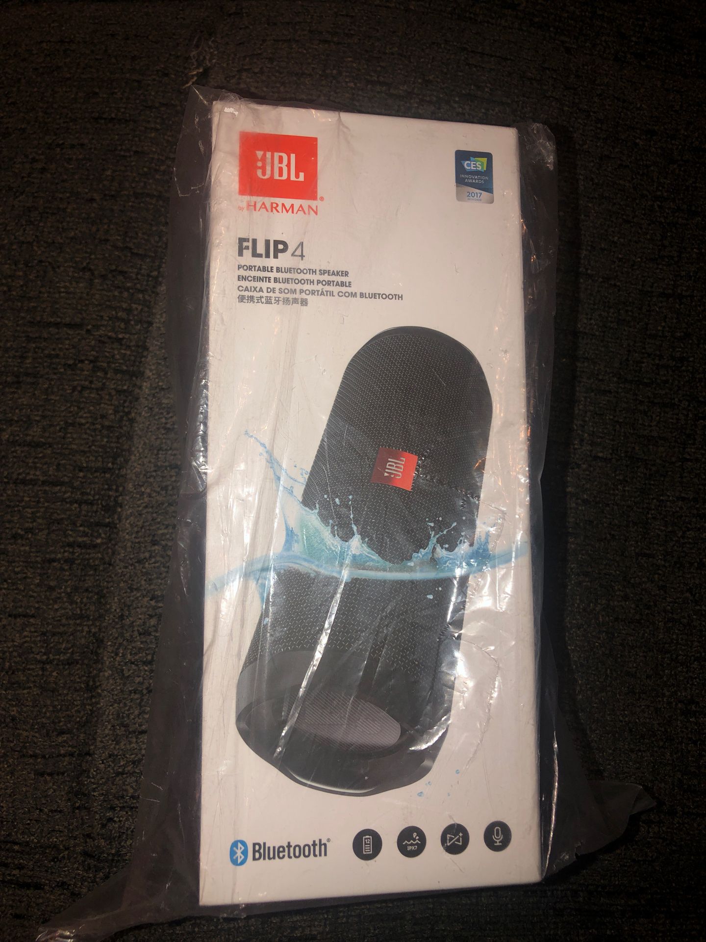 JBL FLIP 4 - Waterproof Portable Bluetooth Speaker - Black