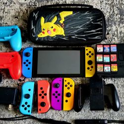 NINTENDO SWITCH V1 WITH EXTRAS 