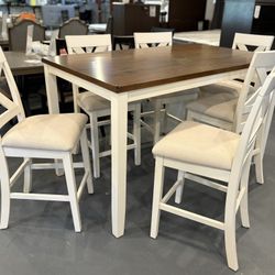 New 7pc Counter Height Dining Set