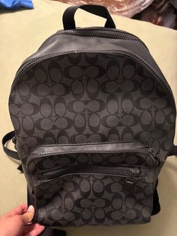 Authentic Coach Men’s Signature Canvas Backpack – Personal Collection