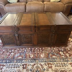 Solid Wood Coffee Table And 2 End Tables