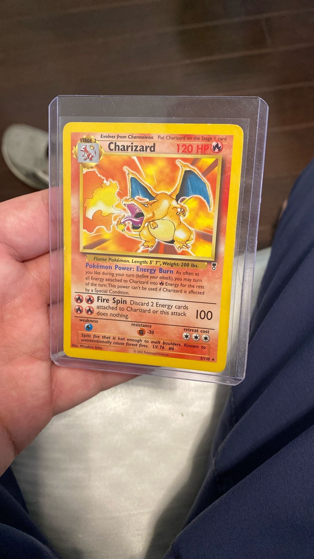 Pokemon TCG Charizard 3/110 Legendary Collection Non-Holo Rare Card 2002