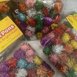 Craft Pom Poms 3 Packs