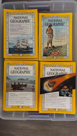180 rare vintage National Geographic magazine’s