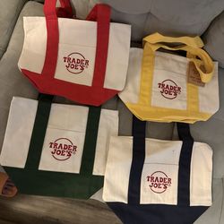 Trader joes mini tote set of 4 tote bag