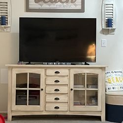 Off White TV/Storage/decorative Piece 
