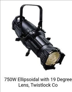 ETC Source Four 19Degree
750W Ellipsoidal with 19 Degree Lens