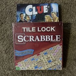 Scrabble & Clue Board games