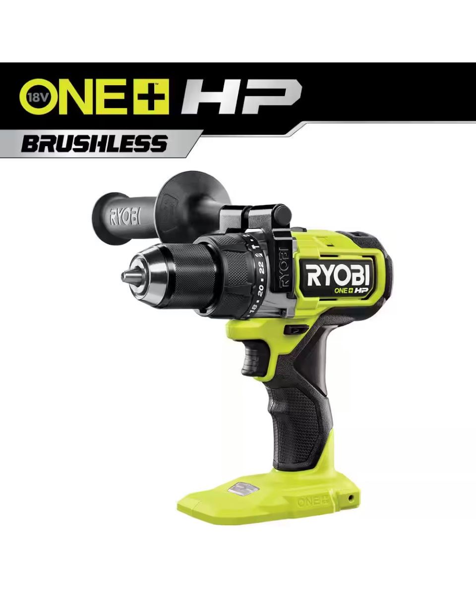 ONE+ HP 18V Brushless Cordless 1/2 in. Hammer Drill With Battery and Charger