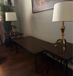 Table Lamps – Set of 2 and Centertable
