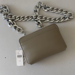 NWT Anthropologie mushroom Chain Crossbody Bag