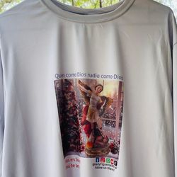 t-shirt Grey Christmas Tree st Michael /platera Gris manga Larga