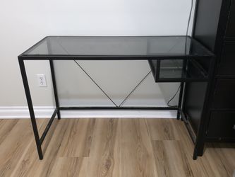 Metal And Glass Desk
