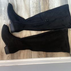 Black Knee High Boots 