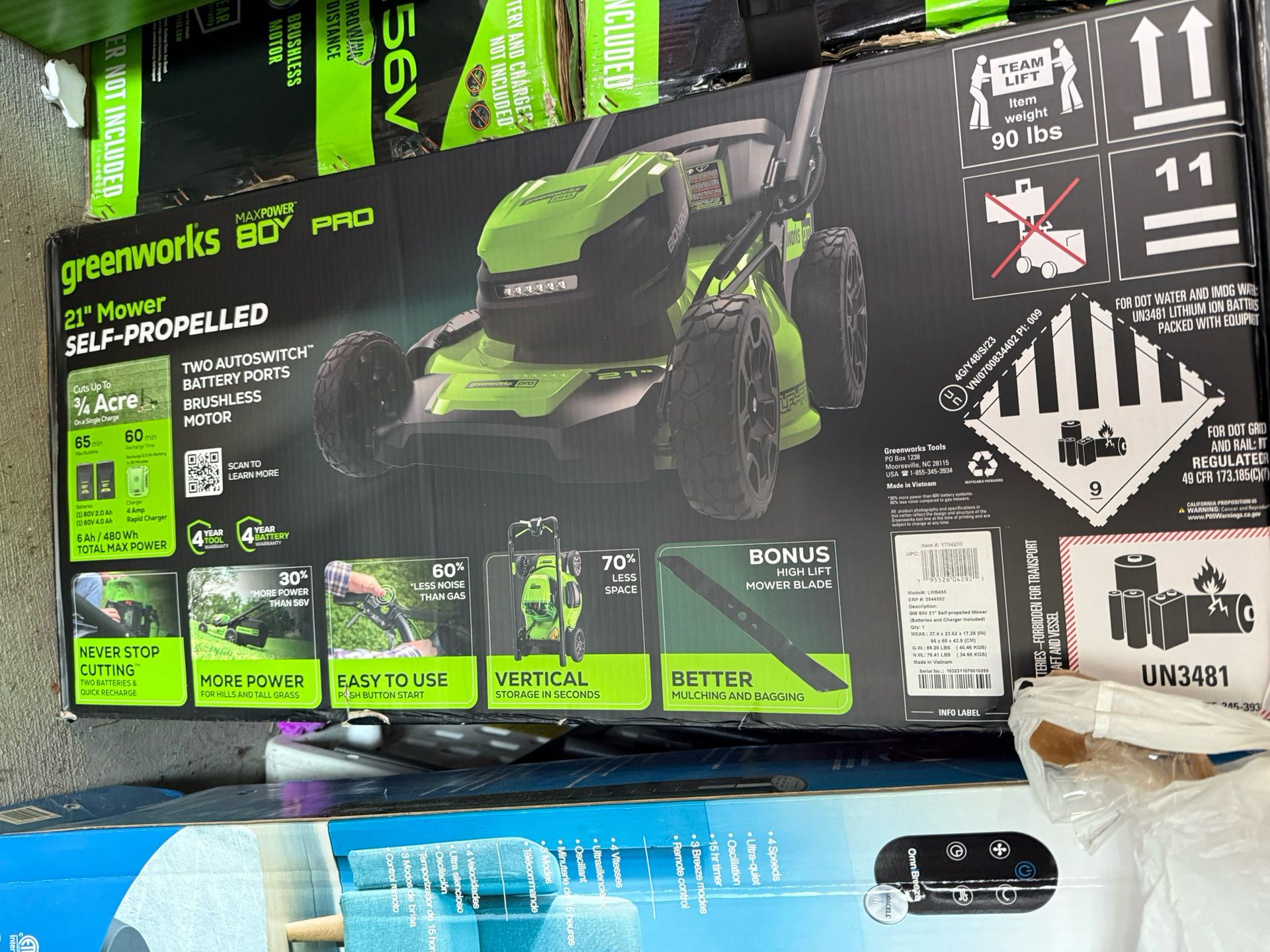 Greenworks 80V Self Propelled Lawn Mower