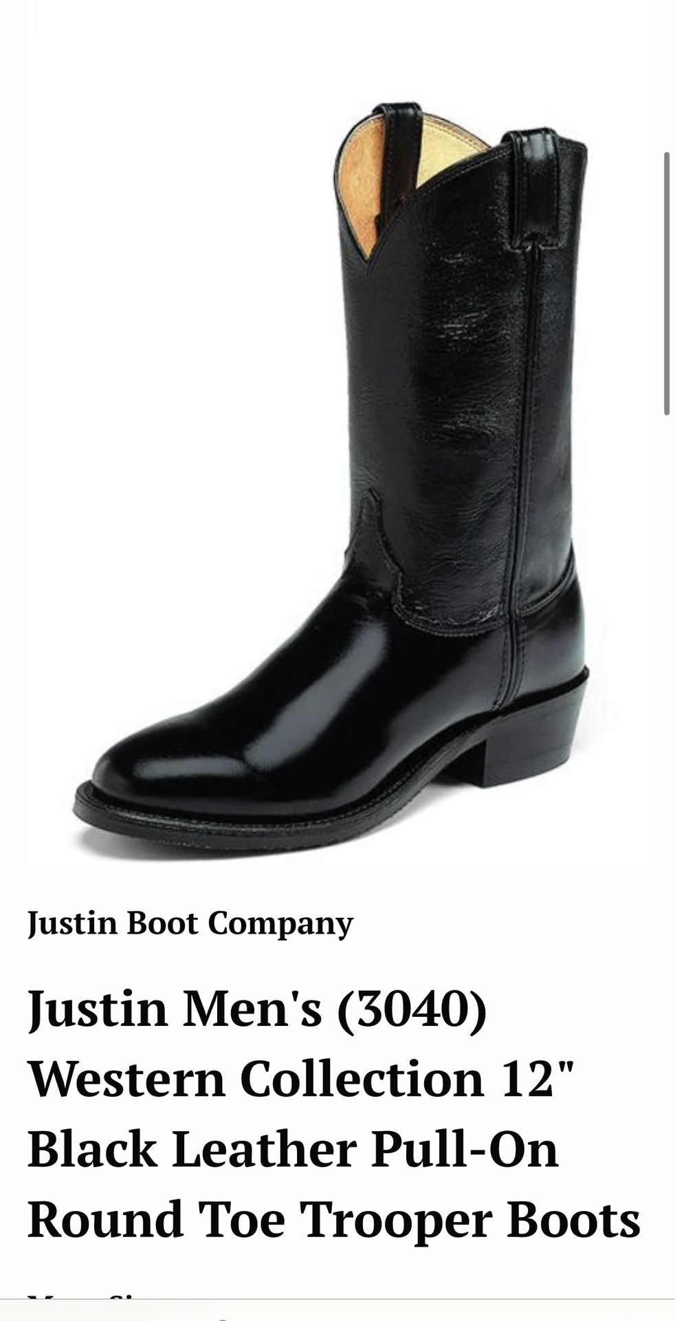 New Justin 3040 , 12” Boot Up