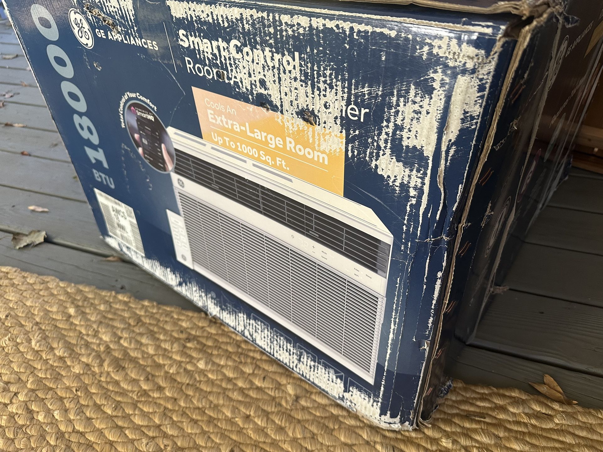 18,000 BTU GE WINDOW AC NEVER OPENED