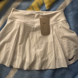 White Nike Tennis Skirt with under shorts