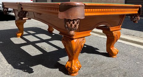American Heritage 8ft pool table - delivery/setup, any color felt & accessory kit included