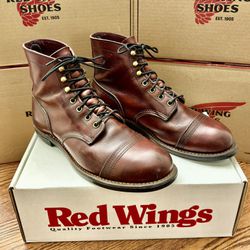 Red Wing 8119 Oxblood Iron Rangers Size 9.5D