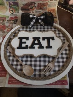 Farmhouse eat sign wreath