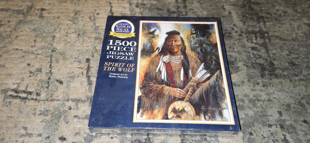 Spirit Of The Wolf 1500pc Jigsaw Puzzle Art by Ruane Manning Brand New & Sealed!