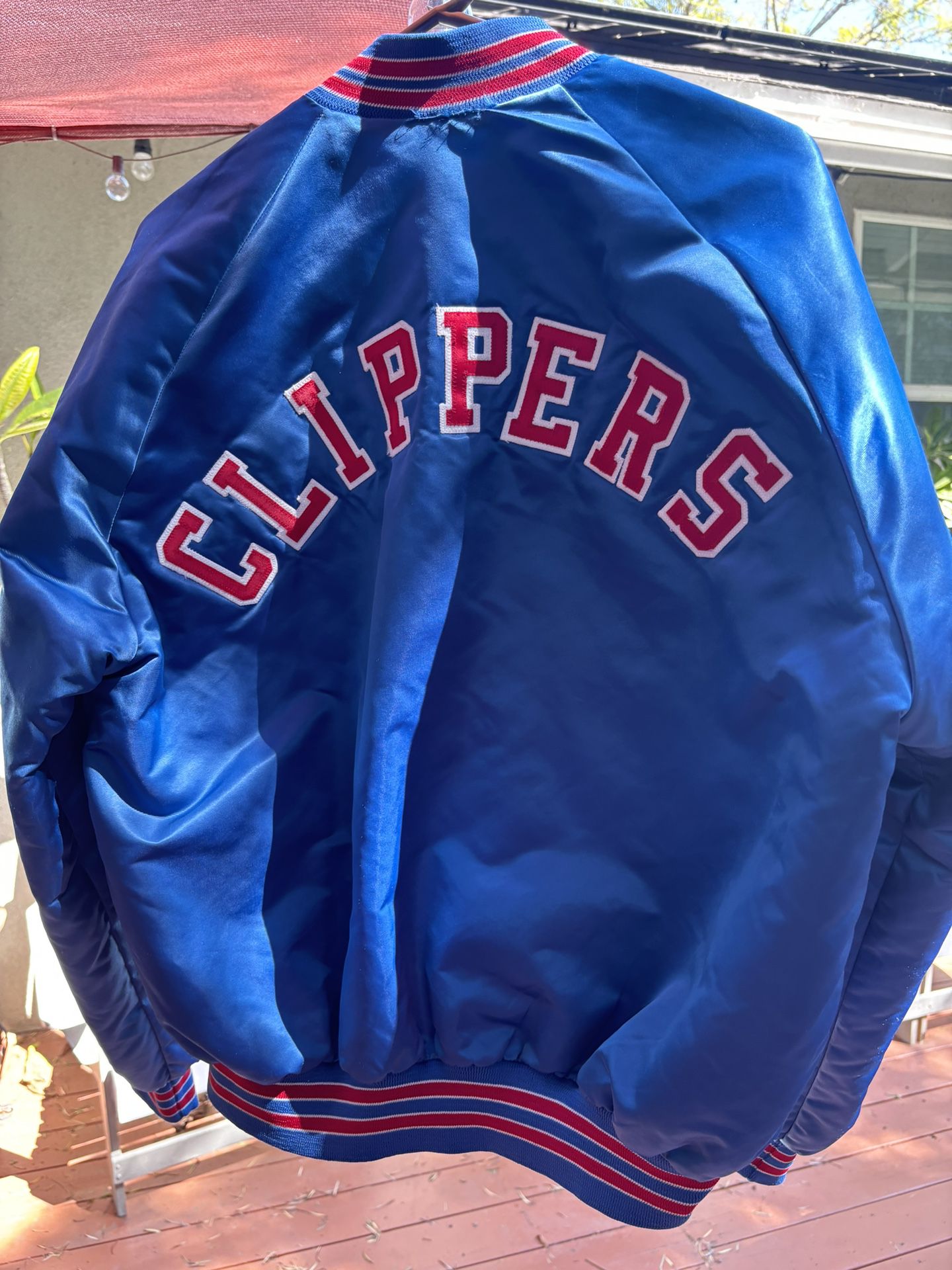 X-Large Los Angeles Clippers Sateen Bomber Jacket 