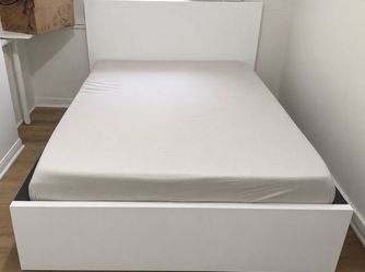 IKEA MALM WHITE QUEEN BED FRAME ONLY