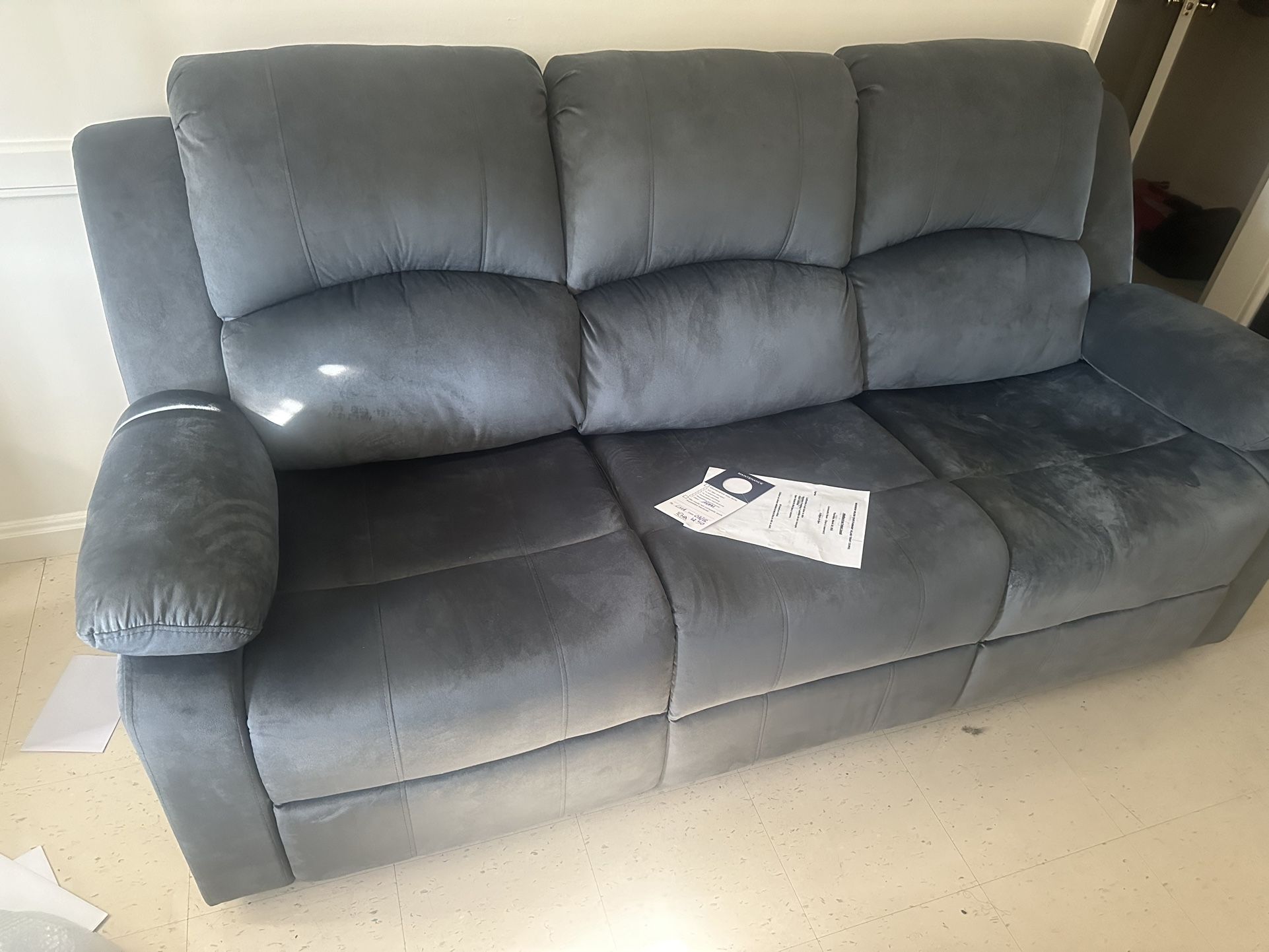 Modern Comfortable 3 Piece Microsuede Set