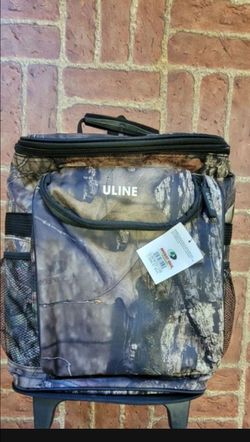 Brand new- Uline moss oak rolling cooler