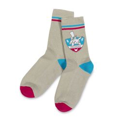 Pikachu Pokémon Sports Gray Athletic Socks (One Size-Adult)