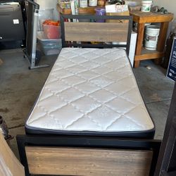 Twin Bed Frame And Mattress 