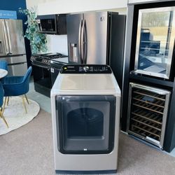 Samsung 7.5 Cu. Ft. Champagne Smart Dryer With Steam Sanitize+ - DVG52AC/A3 FV