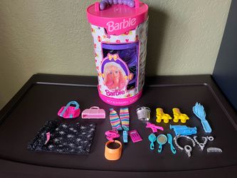 Vintage Barbie Doll Accessories Case With Accessories, Price For All