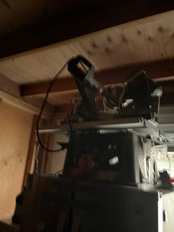 Table Saw And Chop Saw