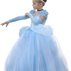 Cinderella Dress For Girl 4-5T