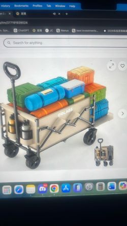 Collapsible wagon cart max 350lbs load