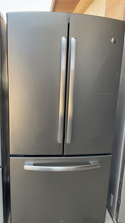 GE 3 Door Stainless Steel Refrigerator
