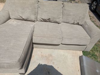 Gray Fabric Sectional Sofa with Chaise
