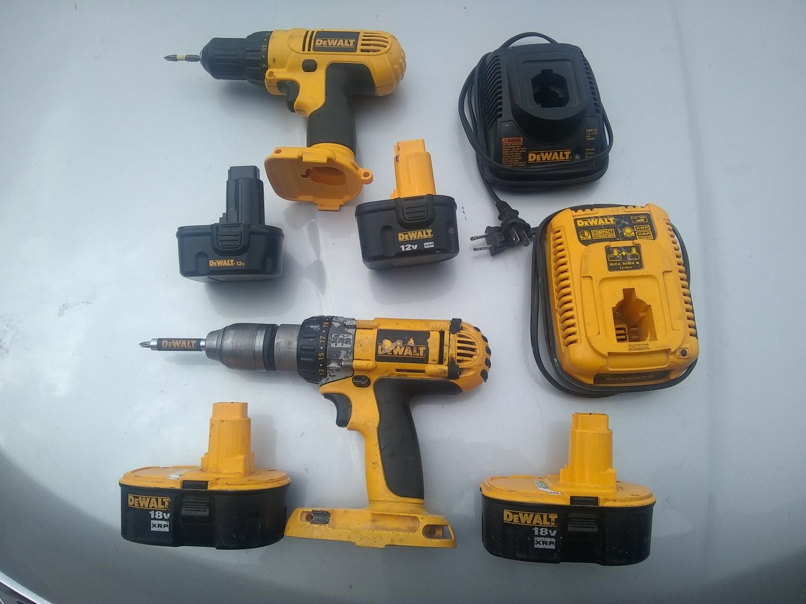 DC 727 and DC 987 wireless battery operated drill