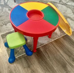 1/2 bin of Legos with Lego table $40