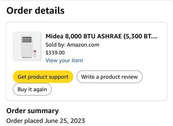 Media 8,000 BTU ASHARE, Portable AC