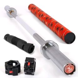 Olympic Barbell | Weight Bar Includes 2 Barbell Collars